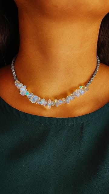 گردنبند اپال🩵